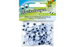 Folia | Wackelaugen | weiss oval 10 x 7 mm 100 Stück