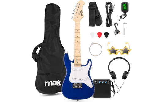 MAX | GigKit Junior 1/4 BL | E-Gitarrenset, Junior, 1/4, blau