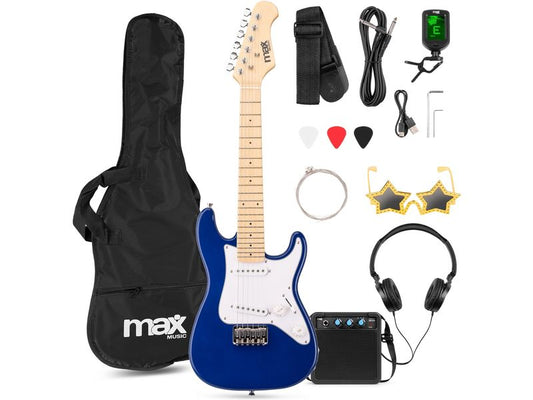 MAX | GigKit Junior 1/4 BL | E-Gitarrenset, Junior, 1/4, blau