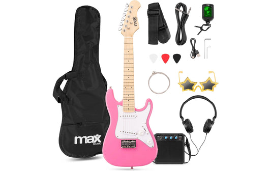 MAX | GigKit Junior 1/4 PI | E-Gitarrenset, Junior, 1/4, pink
