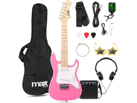 MAX | GigKit Junior 1/4 PI | E-Gitarrenset, Junior, 1/4, pink