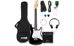 MAX | GigKit Junior 3/4 BK | E-Gitarrenset, Junior, 3/4, schwarz