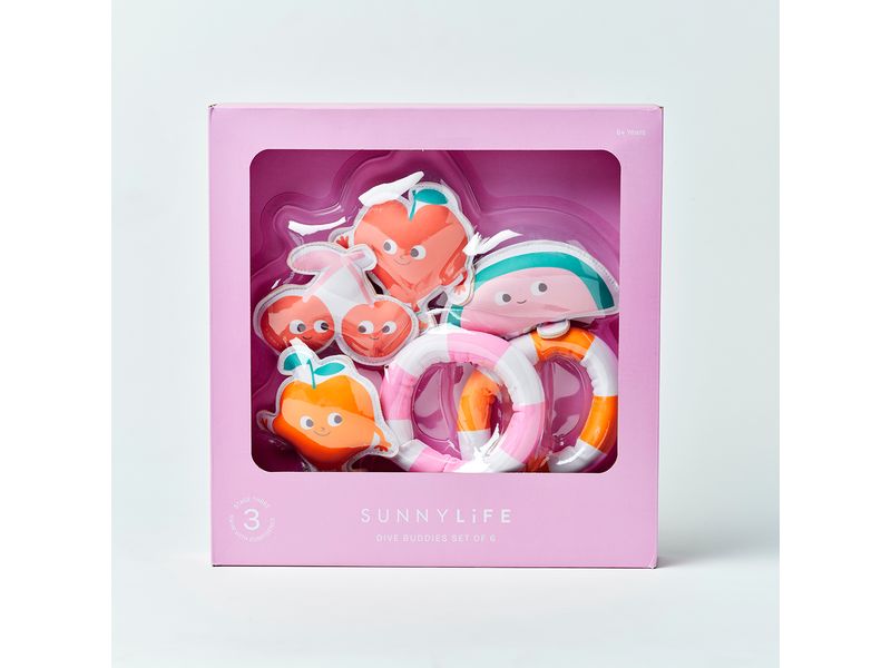 Sunnylife | Dive Buddies Poppy the Peach Multi | Set of 6