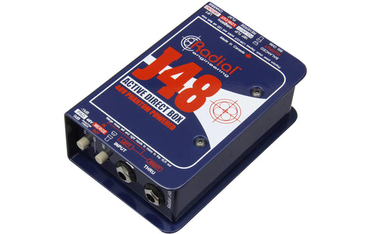 Radial | Engineering J48 | Aktive Phantomspeisung Metall Schwarz