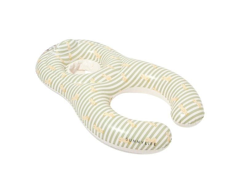 Sunnylife | Float Together Baby Seat Duck Sage Stripe