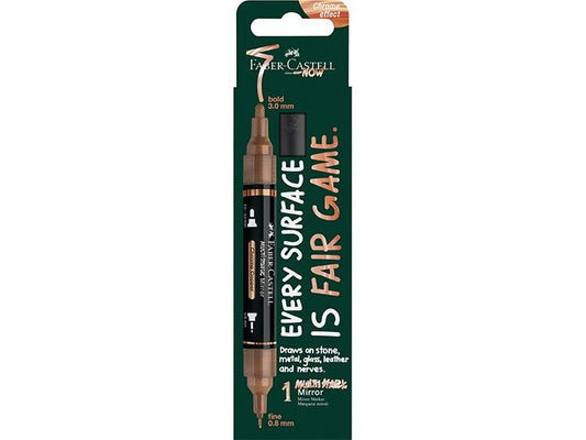 Faber-Castell | Acrylic Marker Multimark | Chrome Copper, Doppelspitze, 1 Stk