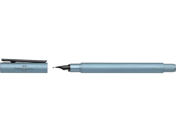 Faber-Castell | Füllfederhalter Neo Slim Alu | serenity blue, Stärke: M