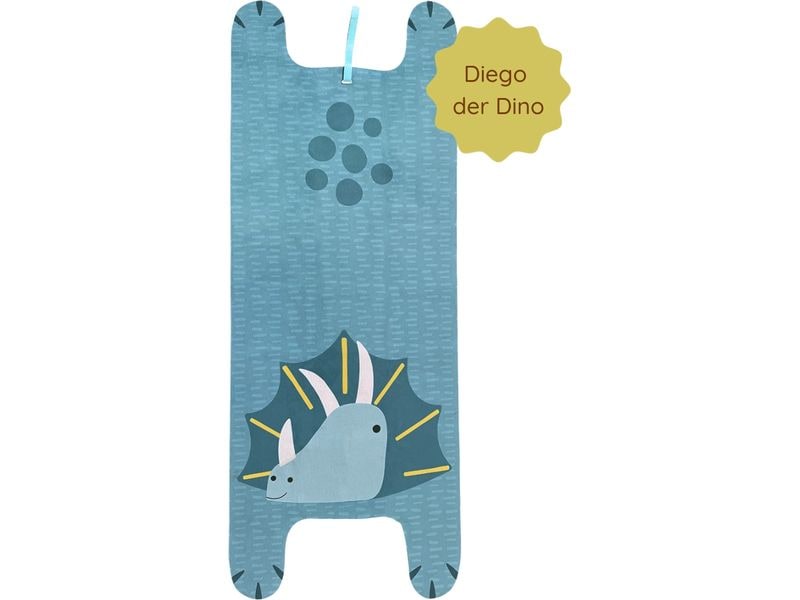 Yogitier | Kinder-Yogamatte Diego der Dino | Blau