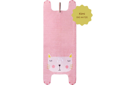 Yogitier | Kinder-Yogamatte Kimi die Katze | Rosa