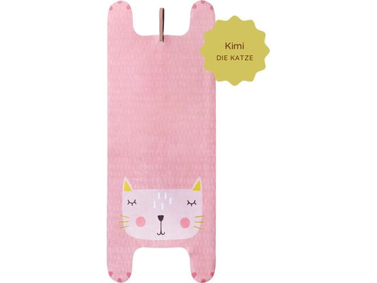 Yogitier | Kinder-Yogamatte Kimi die Katze | Rosa