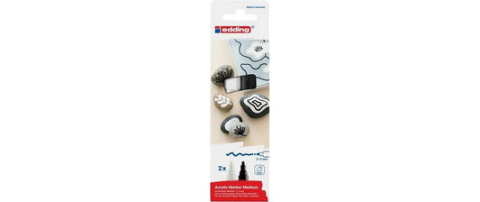 edding | Acrylmarker 5100 medium E-2 | 2-3 mm, schwarz/weiss