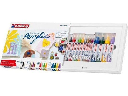 edding | Acrylmarker Kreativset basic E-14 | 0.7-10 mm
