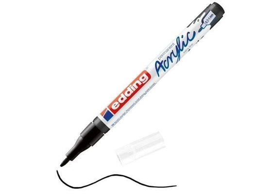 edding | Acrylmarker 5500 extra fein | 0.7-1 mm, tiefschwarz