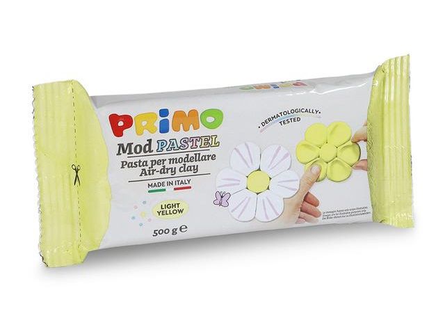 Primo | Modelliermasse pastellgelb | lufttrocknend, 500g