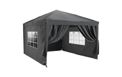 Tristar | Pavillon 3 x 4 Meter | abnehmbare Seitenwänden,Anthrazit