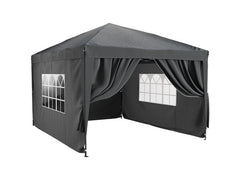 Tristar | Pavillon 3 x 4 Meter | abnehmbare Seitenwänden,Anthrazit