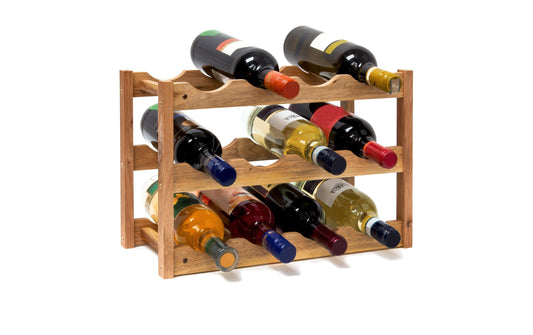 relaxdays | Weinregal | H x B x T: ca. 28 x 42,5 x 21 cm