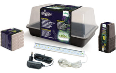 Romberg | Basic Starter Box 38x24x19 cm | 1xLED, 5x1L Substrat, 15 Töpfe