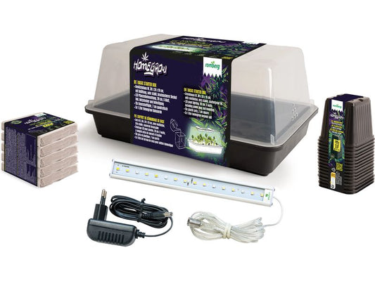 Romberg | Basic Starter Box 38x24x19 cm | 1xLED, 5x1L Substrat, 15 Töpfe