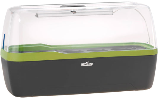 Romberg | BoQube L PLUS LED anthrazit-sommergrün | 41x17x23cm, sehr stabil + LED
