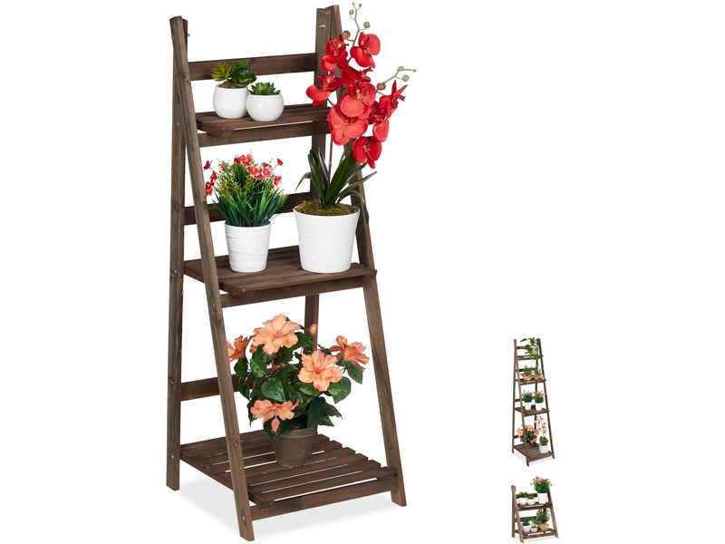 relaxdays | Blumentreppe L | H x B x T ca. 108 x 41 x 40 cm