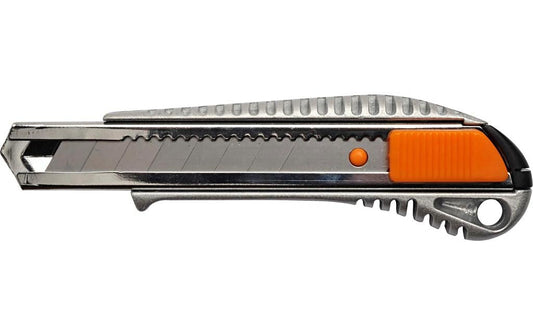 Fiskars | Cutter Metall Pro 18mm | Klingenführung aus Metall, gummierter Griff