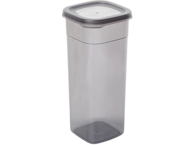 Hermia | Vorratsdose 1750 ml, 6 Stück | anthrazit, 10x10x24.5 cm, Plastik