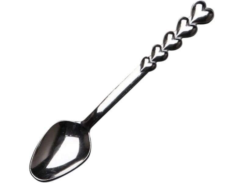 Hermia | Dessertlöffel Herz, 6 Stück | 11 cm, aus Stahl