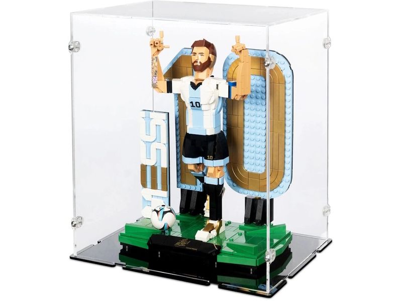 iDisplayit | Acryl-Display 43015 Lionel Messi | Mit schwarzem Boden