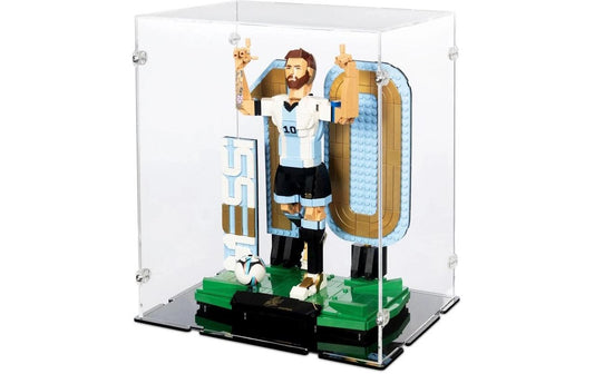 iDisplayit | Acryl-Display 43015 Lionel Messi | Mit schwarzem Boden