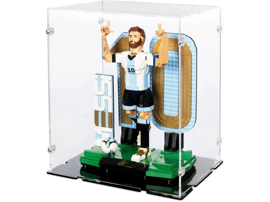 iDisplayit | Acryl-Display 43015 Lionel Messi | Mit schwarzem Boden