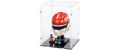 iDisplayit | Acryl-Display LEGO 43014 Leclerc Helm | Mit schwarzem Boden