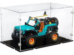 iDisplayit | Acryl-Display LEGO 42227 Jeep Wrangeler | Mit schwarzem Boden