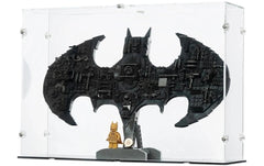 iDisplayit | Acryl-Display LEGO 76330 Batman Logo | Mit schwarzem Boden
