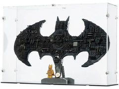 iDisplayit | Acryl-Display LEGO 76330 Batman Logo | Mit schwarzem Boden