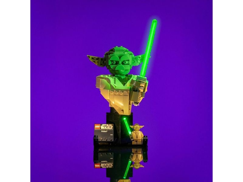 Light My Bricks | 2.0 LED Licht Set für LEGO 75438 Star Wars | Yoda Büste