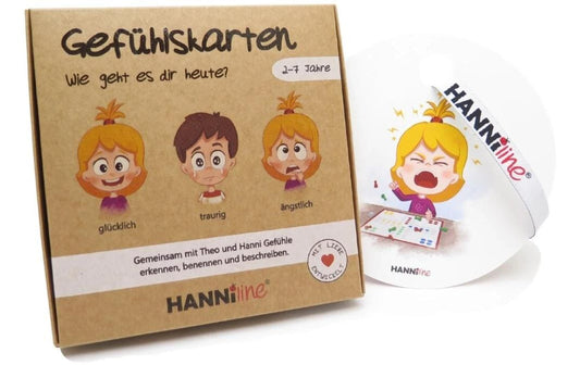 Hanniline | Gefühlskarten für Kinder | 2 - 7 Jahren
