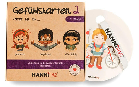 Hanniline | Gefühlskarten 2 für Kinder | 4 - 7 Jahren