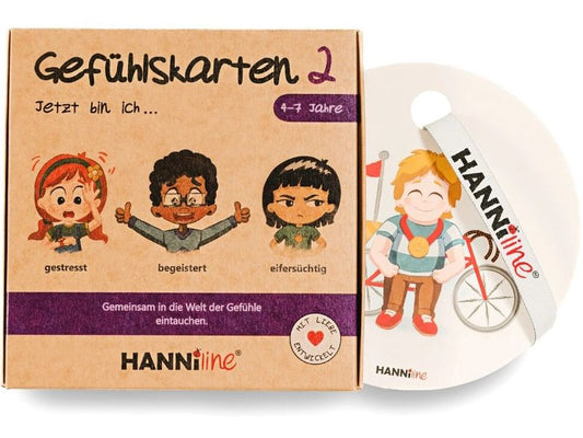 Hanniline | Gefühlskarten 2 für Kinder | 4 - 7 Jahren