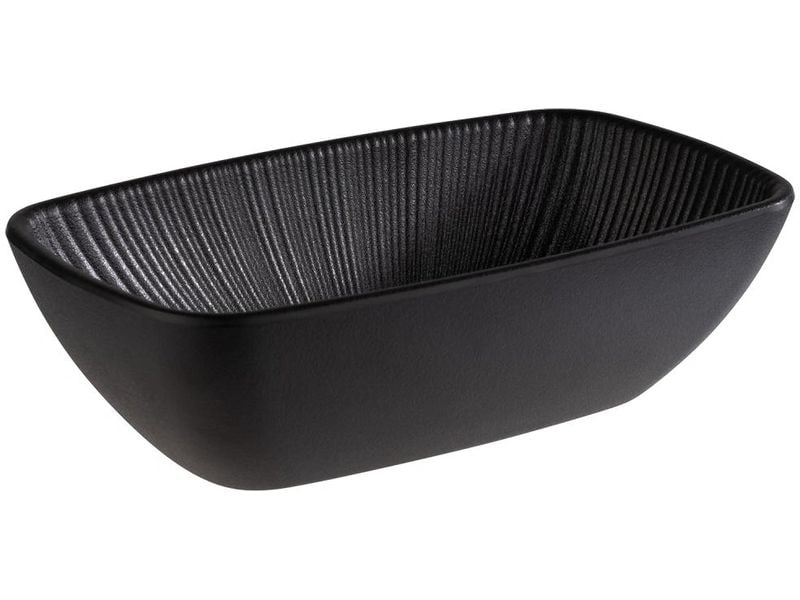 APS | Schale Rechteckig Nero GN 1/9 | 17,6 x 10,8 cm, Schwarz