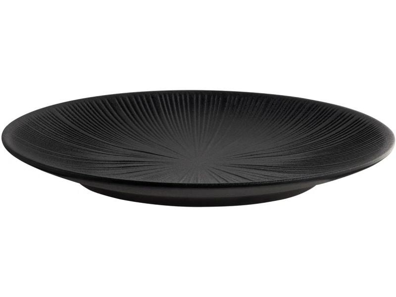 APS | Teller Nero | Durchmesser: 29 cm, Schwarz