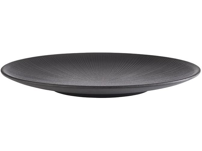 APS | Teller Nero | Durchmesser: 33 cm, Schwarz