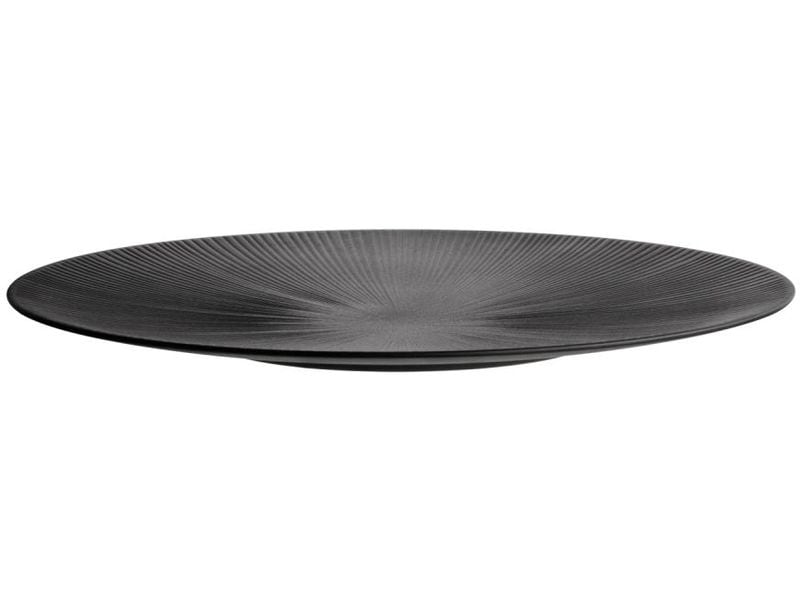APS | Servierplatte Nero | Durchmesser: 50 cm, Schwarz