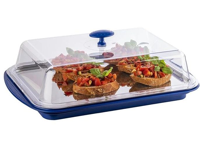 APS | Thermo Tablett-Set Eckig | 6-teilig, Blau