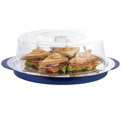 APS | Thermo Tablett-Set Rund | 6-teilig, Blau