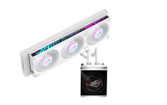 ASUS | ROG STRIX SLC IV 360 ARGB LCD WHT | Liquid CPU Cooler, IPS LCD, 3x120mm ARGB