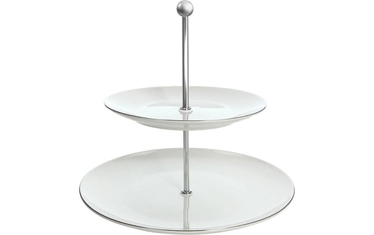 Tognana | Etagere Fascetta Platino | Grösse: 27 x 25 cm, Porzellan