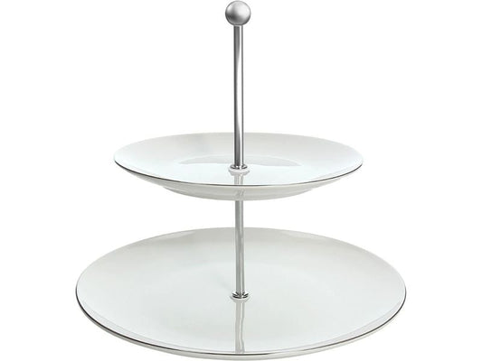 Tognana | Etagere Fascetta Platino | Grösse: 27 x 25 cm, Porzellan