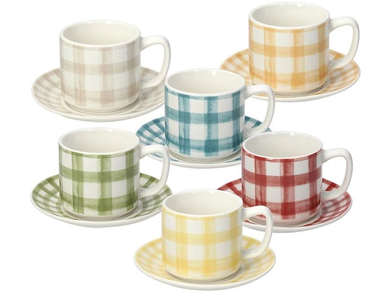 Tognana | Espressotassen-Set Caledonia | 6 Stück, 100 ml, farbig