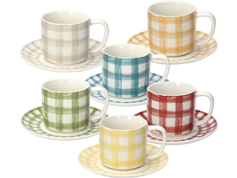 Tognana | Kaffeetassen-Set Caledonia | 6 Stück, 220 ml, farbig